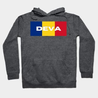 Deva City in Romanian Flag Hoodie